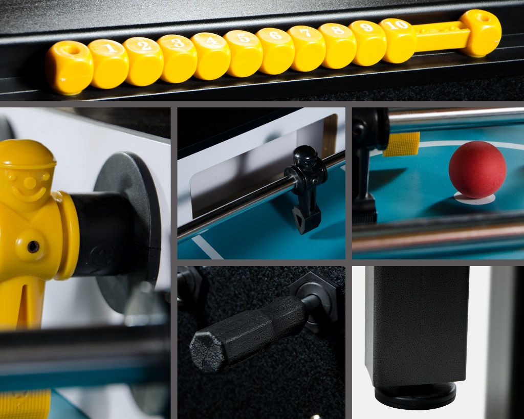 Настольный футбол (кикер) Marsel 5 ф (144 x 76 x 90 см, черный)