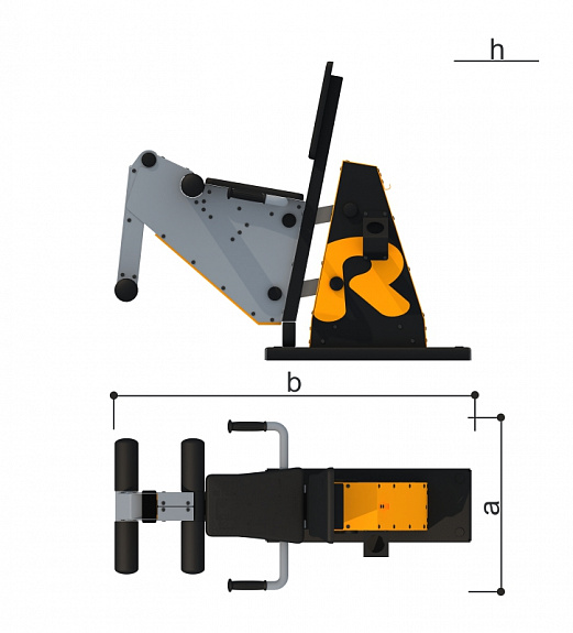 Тренажер уличный РАЗГИБАНИЕ НОГ Romana 207.49.10