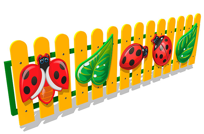 Ограждение детской площадки ZION Божья коровка (ОГД001)