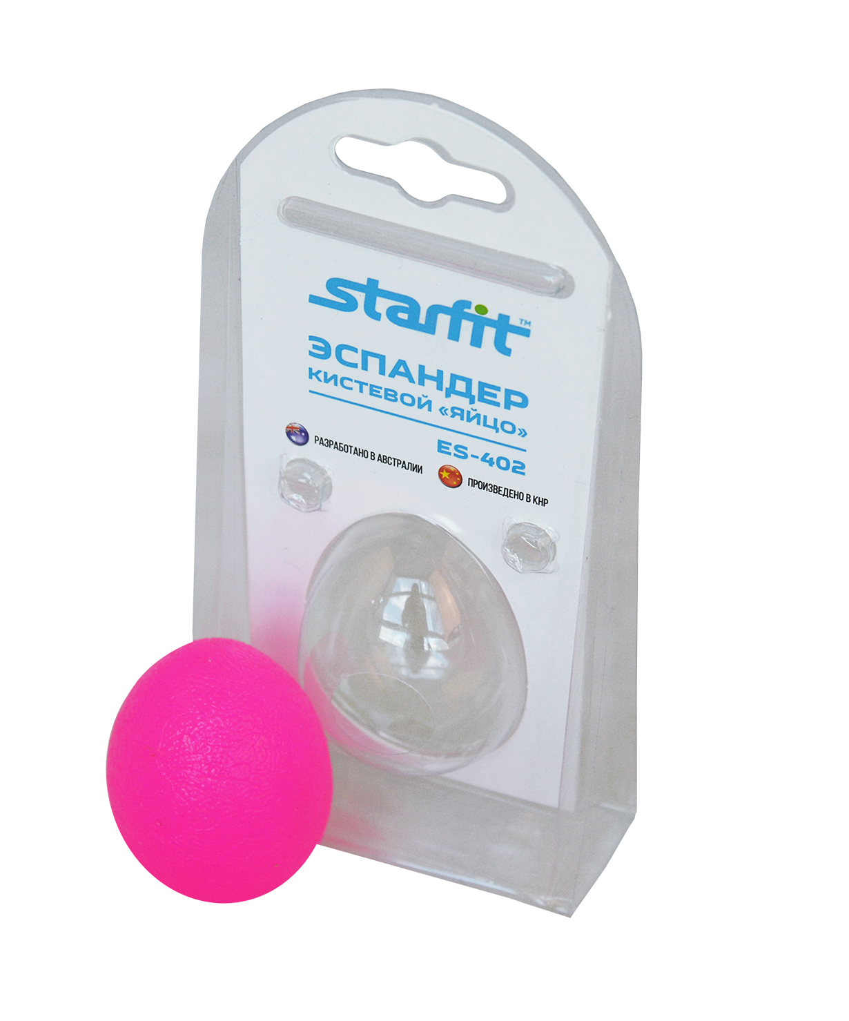 Эспандер кистевой ES-402 "Яйцо", розовый