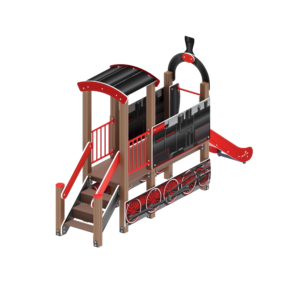 ПАРОВОЗИК детский игровой комплекс ДИК 1.03.5.01-11 (H=750)