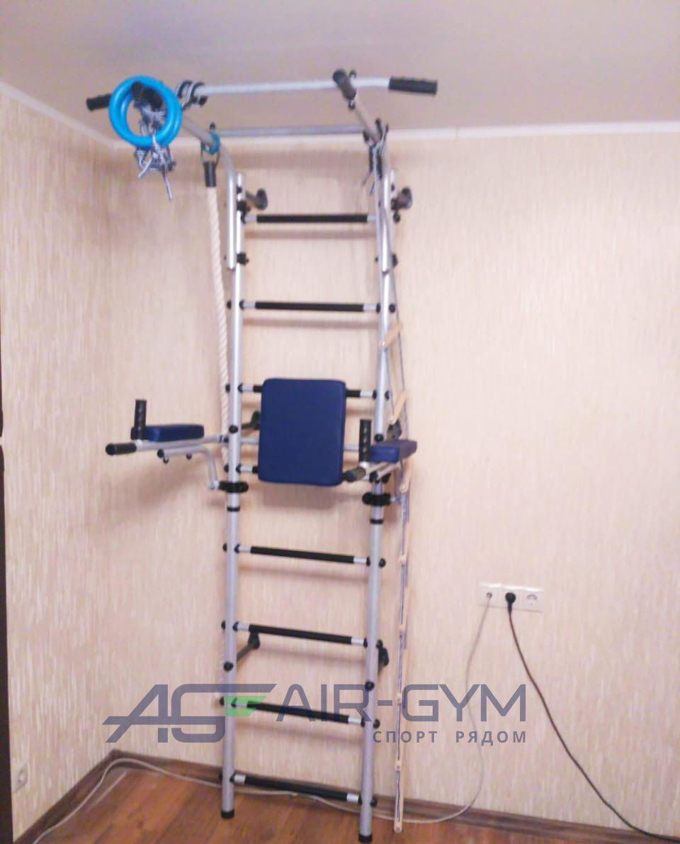 Детский спортивный комплекс АТЛЕТ (белый антик серебро)