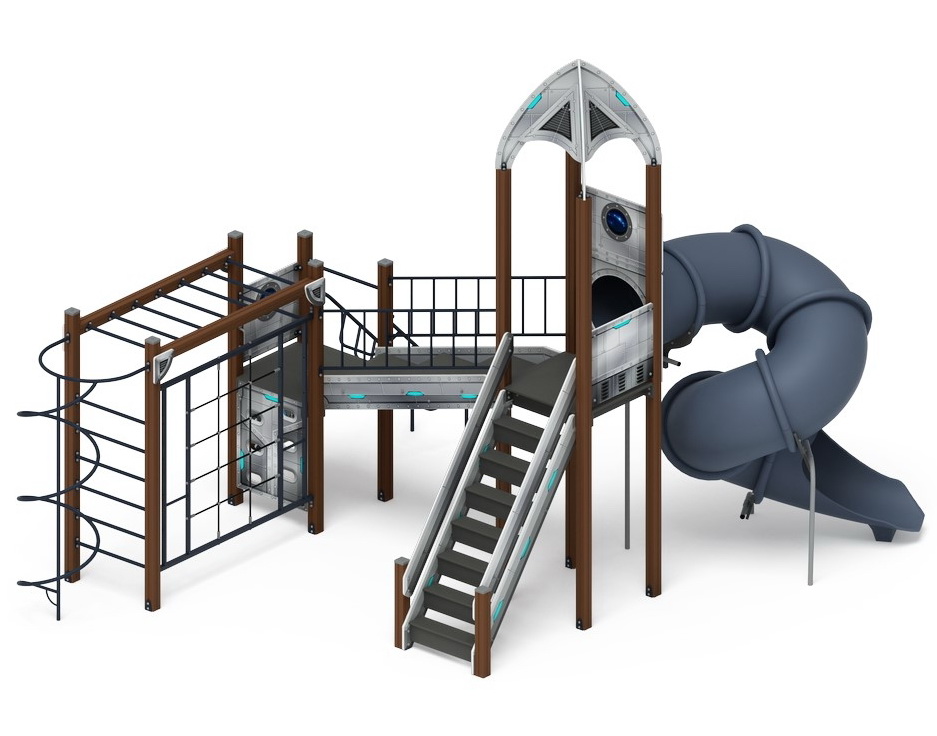 КОСМОПОРТ детский игровой комплекс ДИК 2.14.09-01 (H=2000)