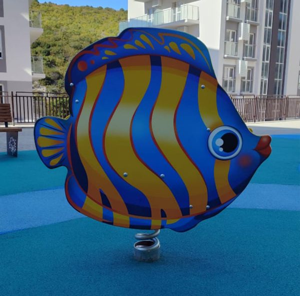 Качалка на пружине для детской площадки Рыбка КБ-25