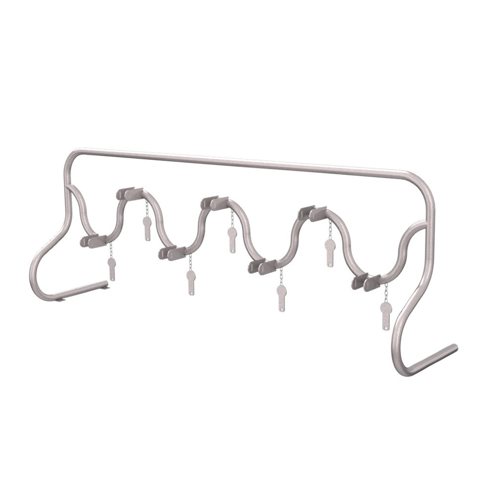 Парковка для самокатов Волна на 7 мест