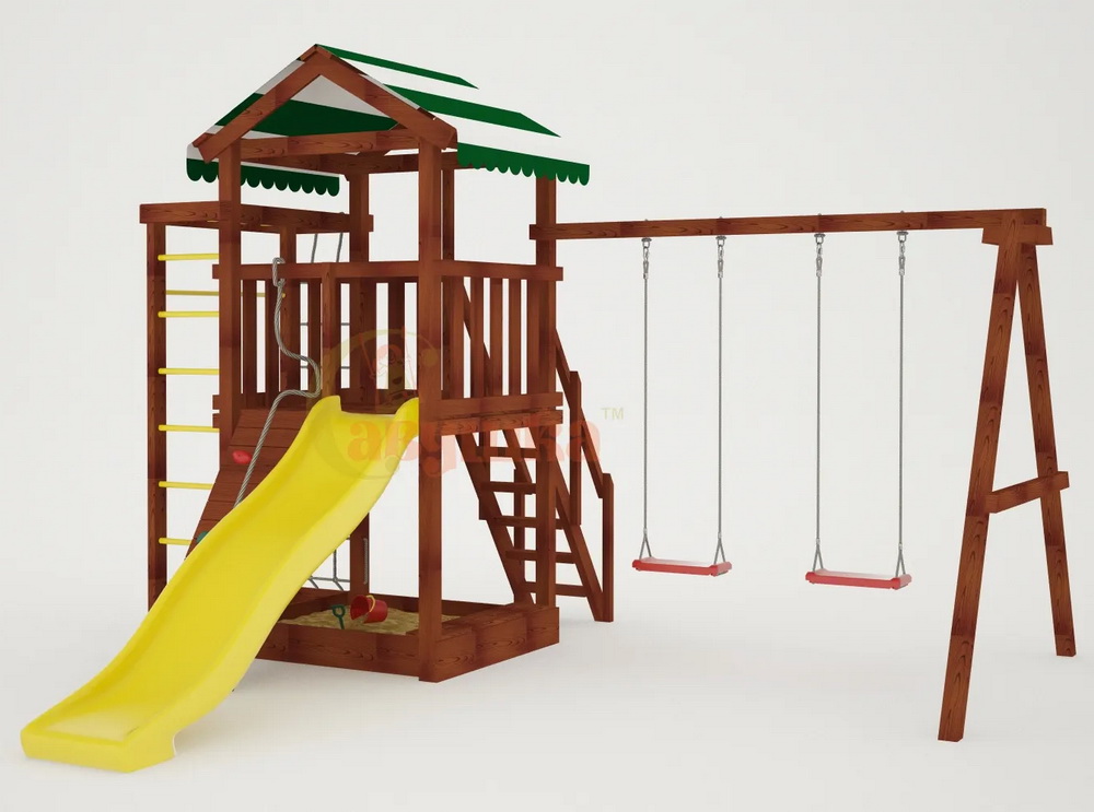 Детская площадка Савушка Мастер 5 (Махагон)