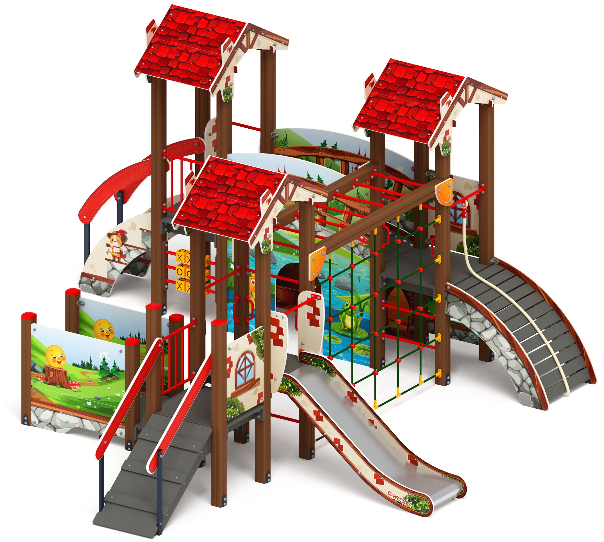 В ГОСТЯХ У СКАЗКИ детский игровой комплекс ДИК 1.05.01-09.С (H=900)