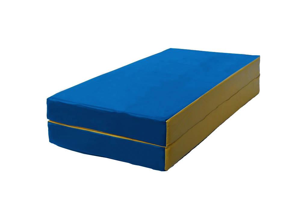 Мат № 3 (100 х 100 х 10) складной сине/жёлтый