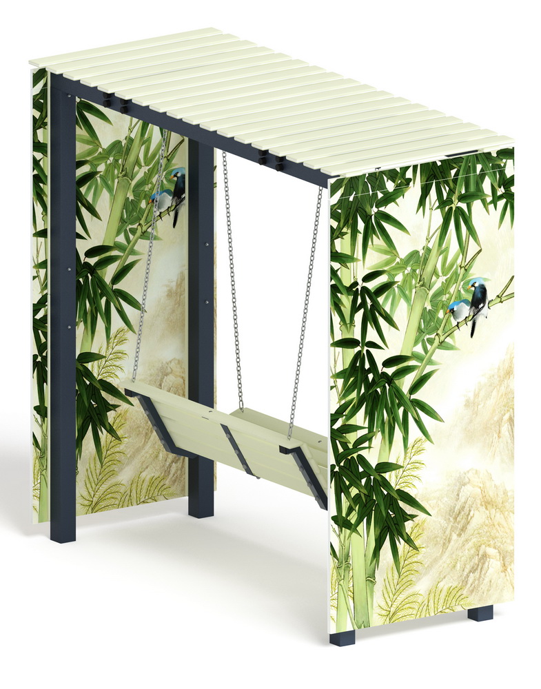 Пергола с качелями (Бамбук) МФ 78.06.01-03 /без поликарбоната/