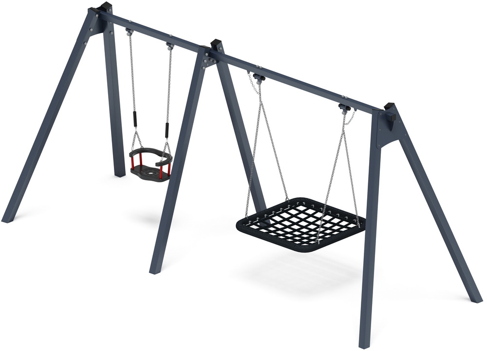 Качели М2 двойные ИО 12.М.06.01.01-01 (графит)