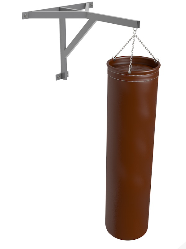 Боксёрский мешок, вес 95-110 кг, кожа, профессиональный (05.103)