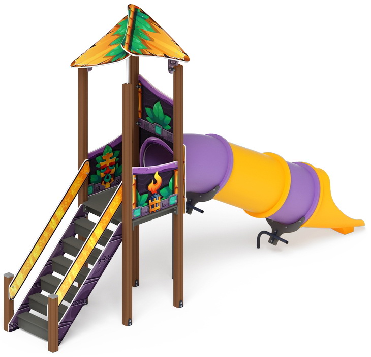 ВОЛШЕБНЫЙ ГОРОД (Майя) горка тоннельная (H=1500) ИО 44.19.01-01