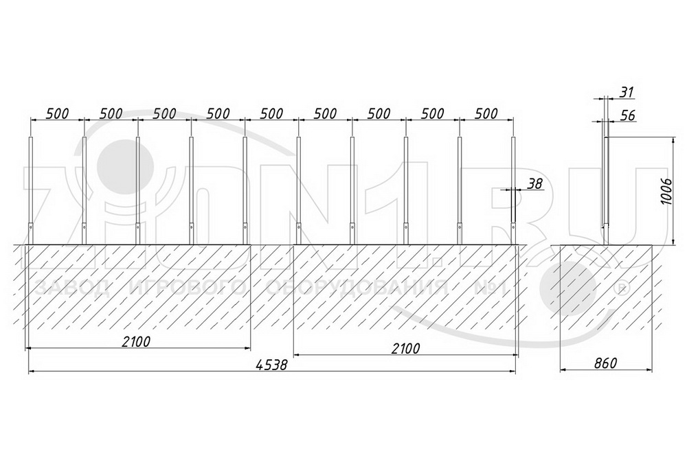 Слалом ZION для собак (СПЛ022)