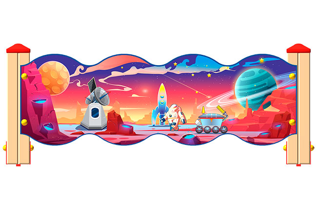 Ограждение детской площадки ZION Космос У3 (ОГД061)