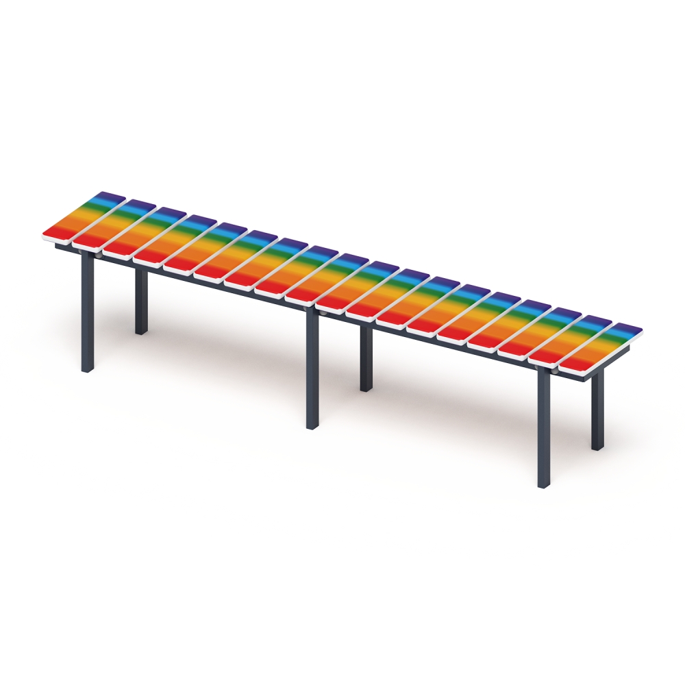 Скамья (принт радуга) МФ 42.01.15