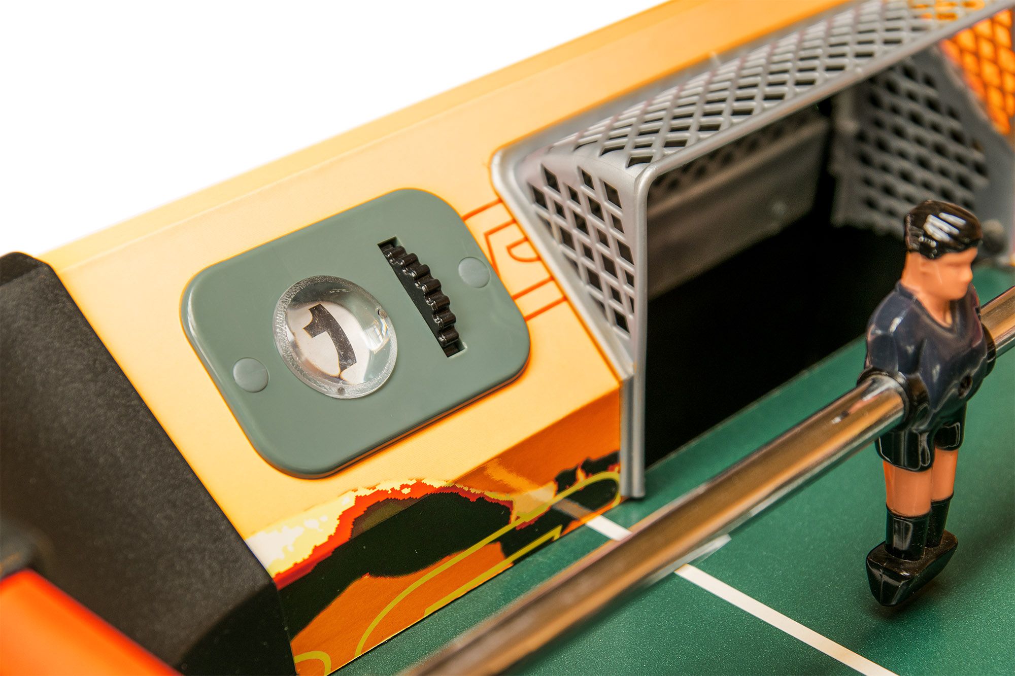 Настольный футбол (кикер) Amsterdam 4 ф (120 х 61 х 84 см, оранжево-черный)