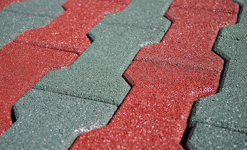 Брусчатка резиновая «Катушка», толщ. 40 мм (8.112)