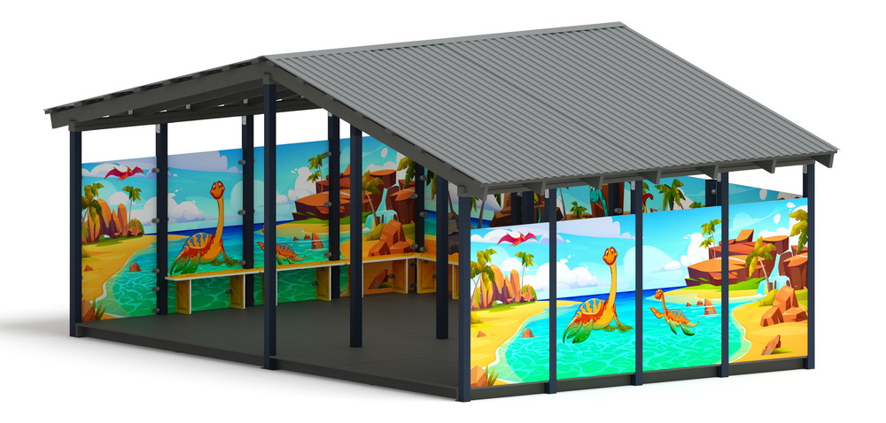 Теневой навес (Дино) МФ 70.6.4-13