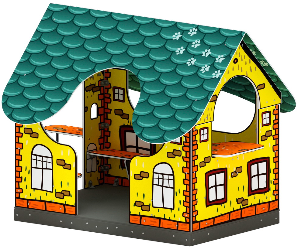 ДОМИК МИНИ тип 4 (Город) для детской площадки МФ 10.01.13-02