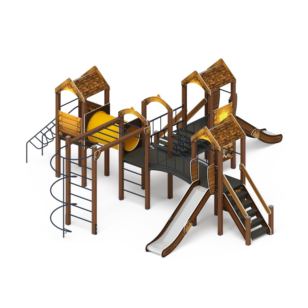 ДВОРИК ДЕТСТВА (Эко) детский игровой комплекс ДИК 2.01.4.02-22 (Н=1200)