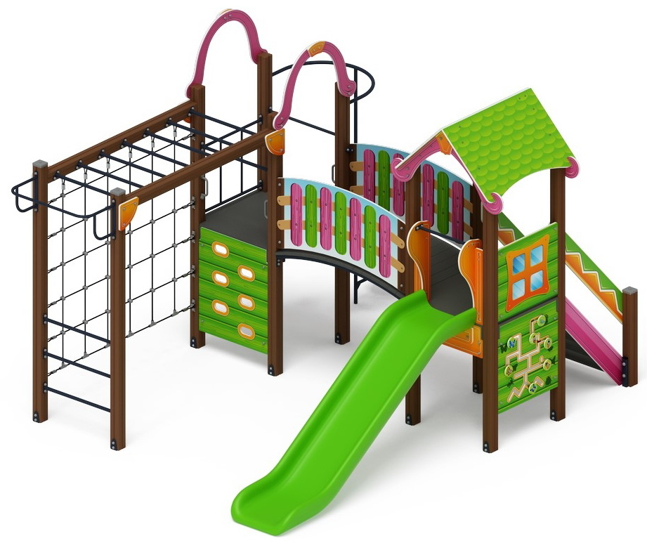 ЛУКОМОРЬЕ детский игровой комплекс ДИК 2.25.06-11 (H=1200)