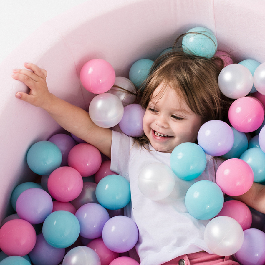 Детский сухой бассейн Romana Airpool Max (Розовый + 300 шаров)