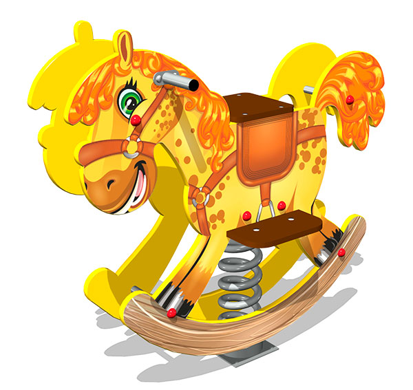 Качалка на пружине ZION Пони