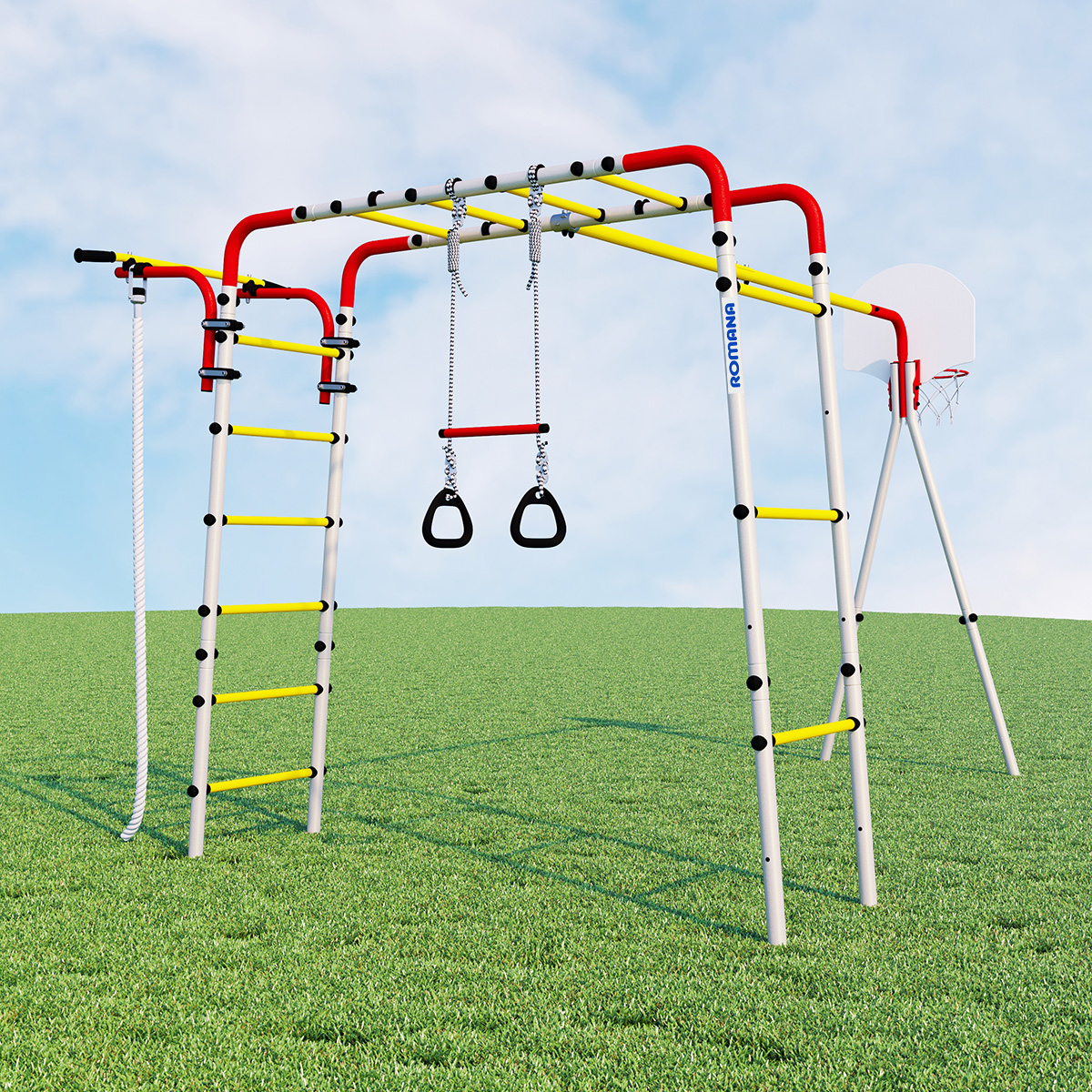 Детский спортивный комплекс для дачи Romana Акробат-2 (без качелей)