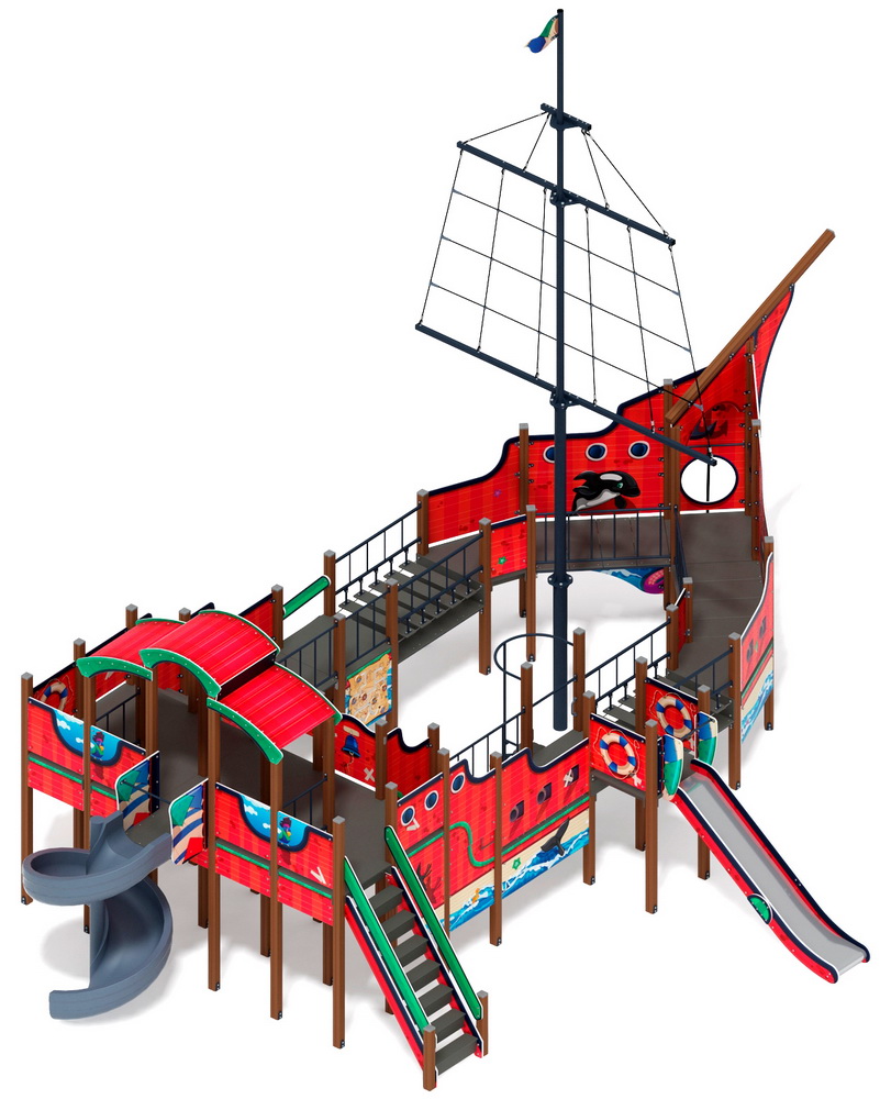 ФРЕГАТ детский игровой комплекс ДИК 2.03.3.04-10 (H=2000, H=1500)