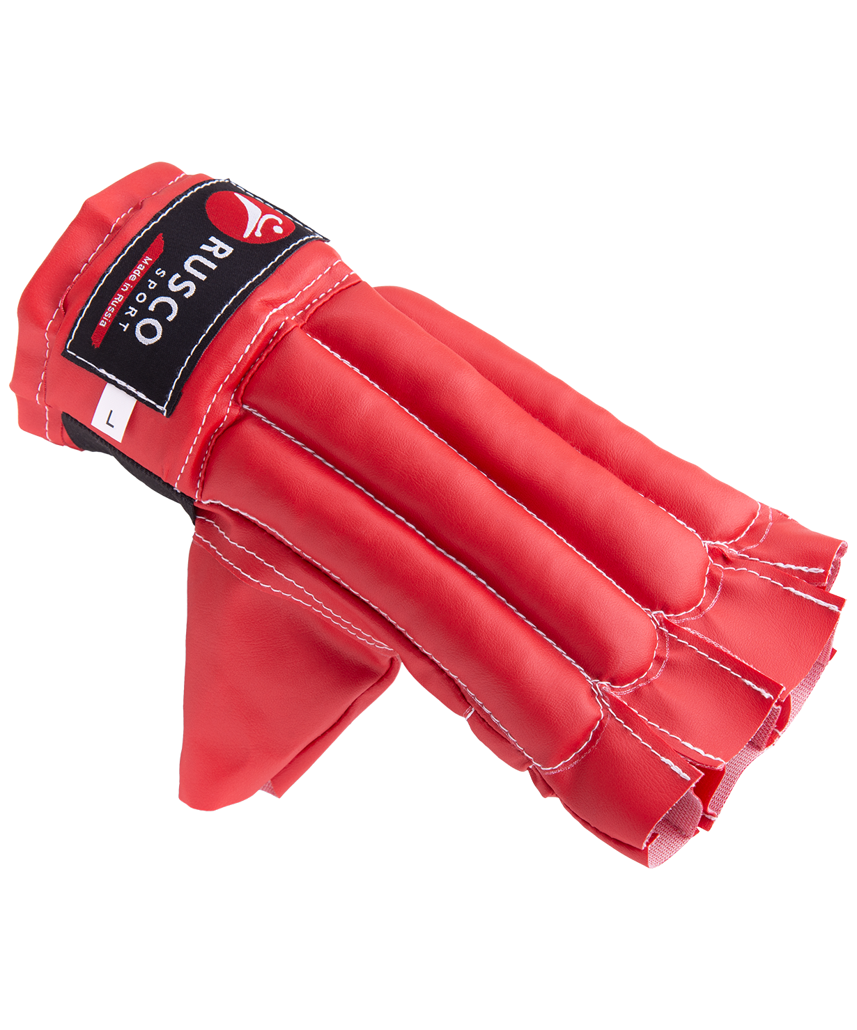 Перчатки снарядные, шингарды, кожзам, красно-сине-черный, M