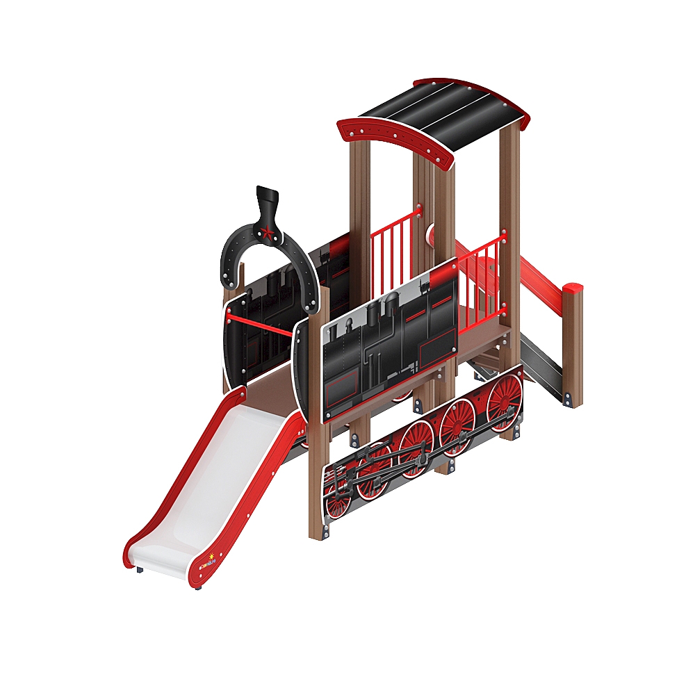 ПАРОВОЗИК детский игровой комплекс ДИК 1.03.5.01-11 (H=750)