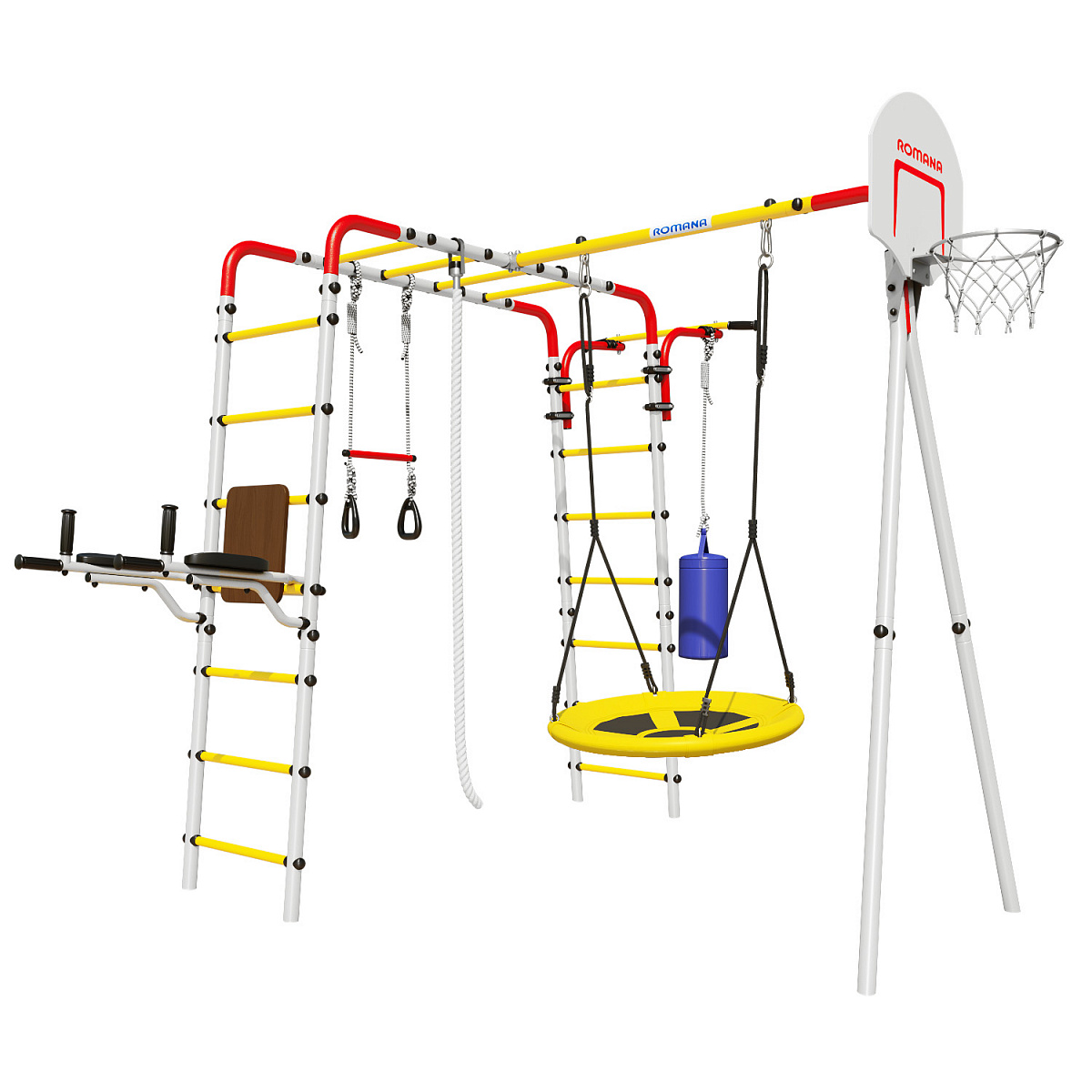 Детский спортивный комплекс для дачи FITNESS Romana 103.20.05 (качели-гнездо)