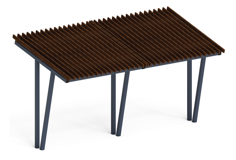 Пергола Тент (наклонная) МФ 77.03.02-01 /без поликарбоната/
