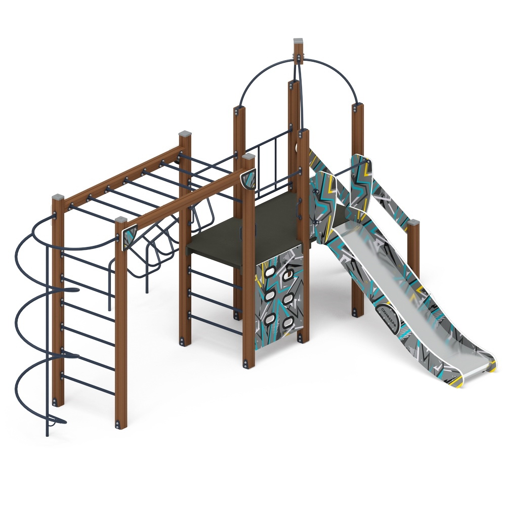 НАВИНА (Техно-голубой) детский игровой комплекс ДИК 2.09.02-01 (Н=1200)