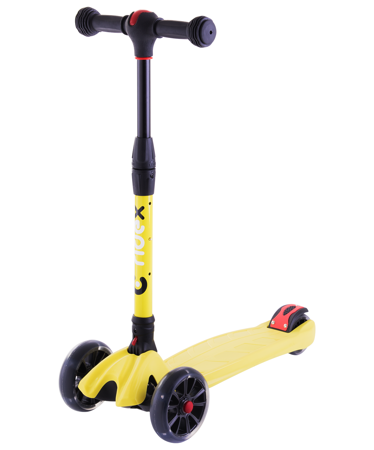 Самокат 3-колесный Stark 3D, 135/90 мм, желтый
