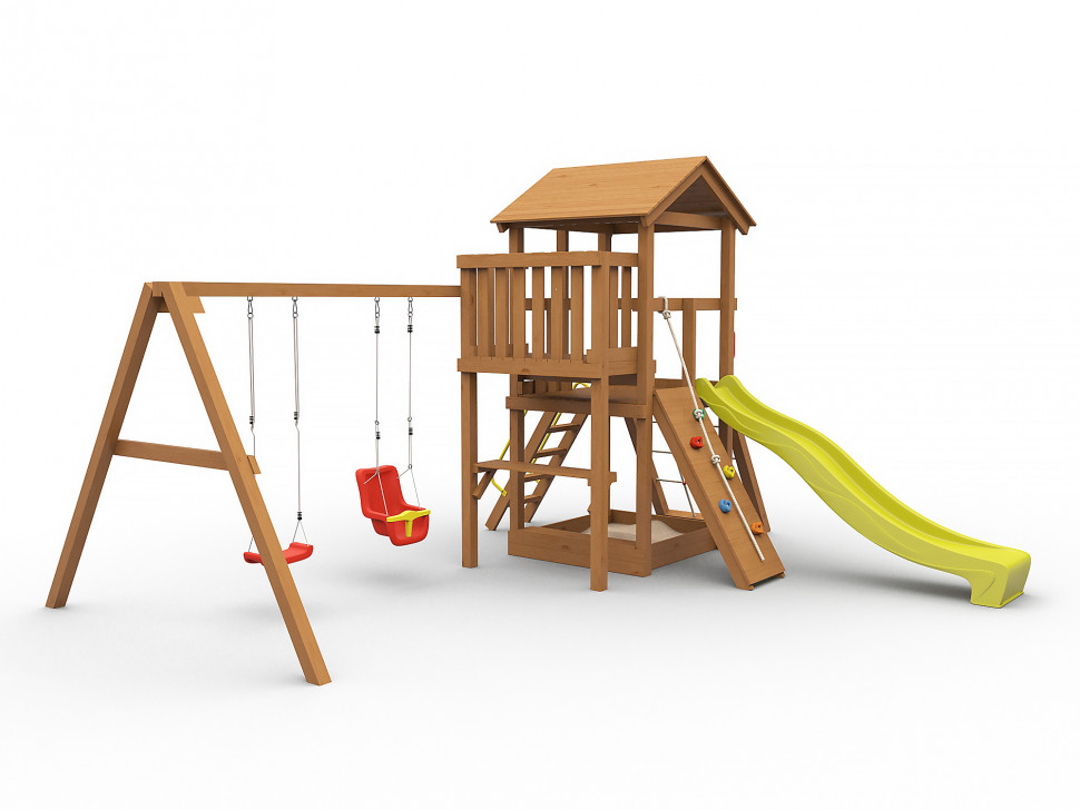 Детская игровая площадка Барни (окрашенная)