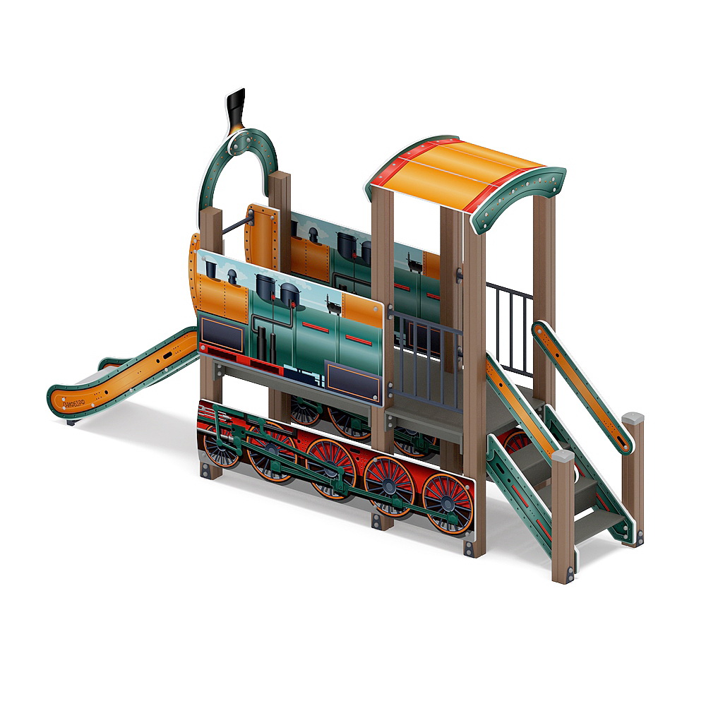 ПАРОВОЗИК детский игровой комплекс ДИК 1.03.5.01-17 (H=750)