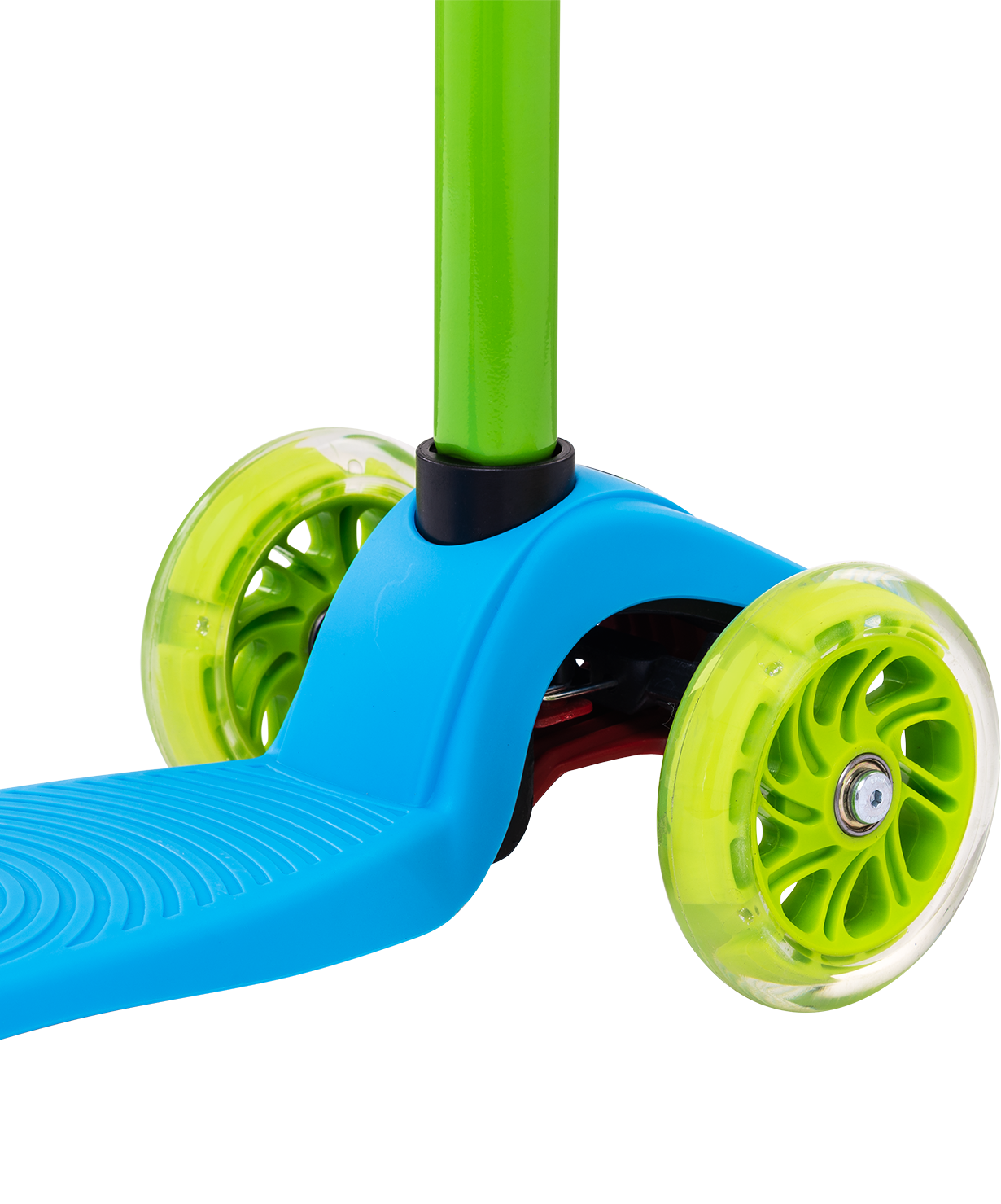 Самокат 3-колесный Snappy 3D, 120/80 мм, синий/зеленый