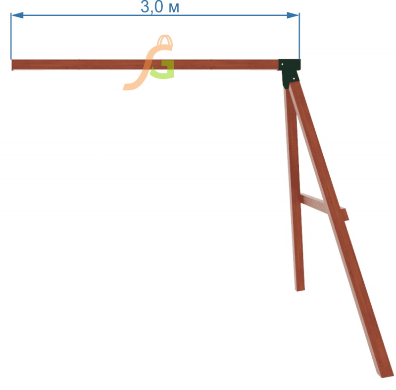Увеличенная качельная балка 3 м IgraGrad