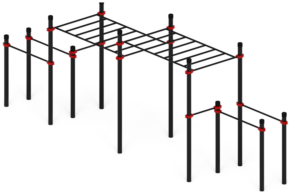 Уличный атлетический комплекс ВОРКАУТ 26 (108) низкий