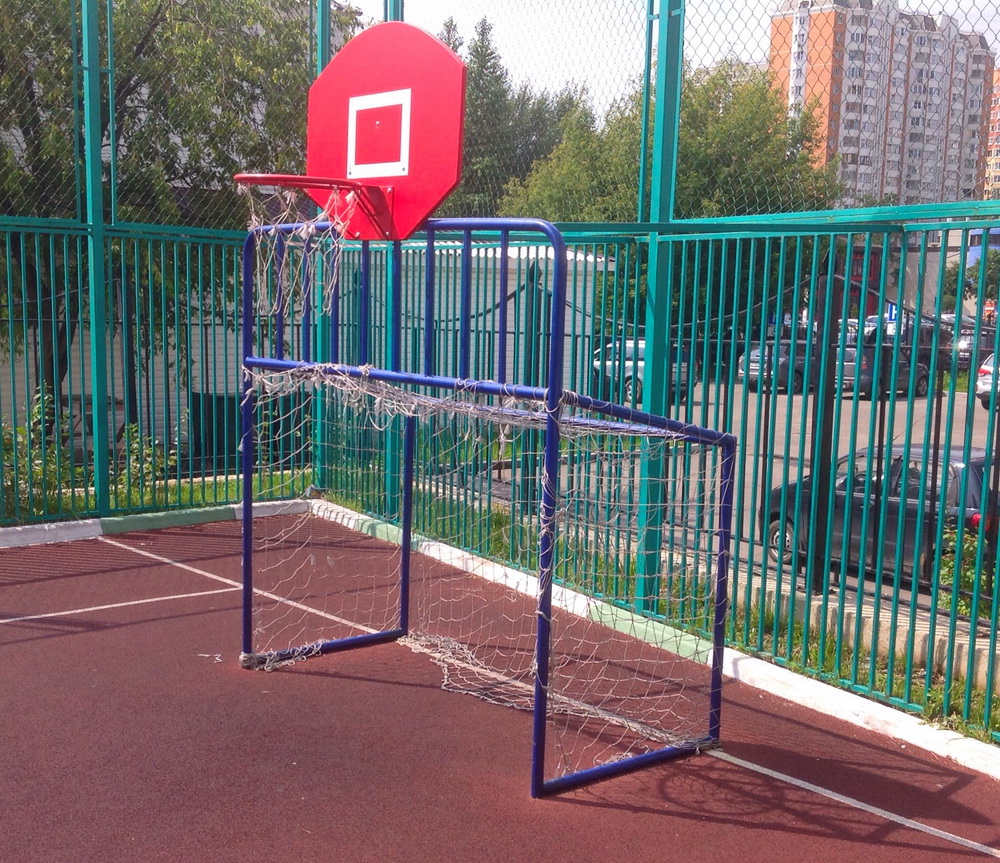 Хоккейные ворота со стритбольным щитом (17.103)