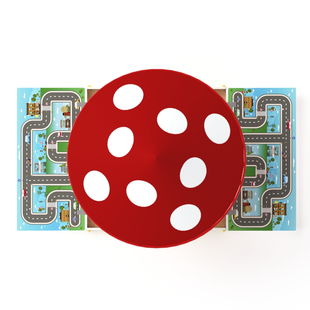 Песочница ИГРА с крышкой и грибком ИО 5.01.10-02