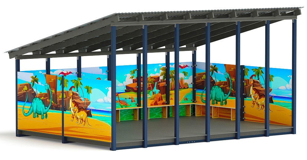 Теневой навес (Дино) МФ 71.6.4-13