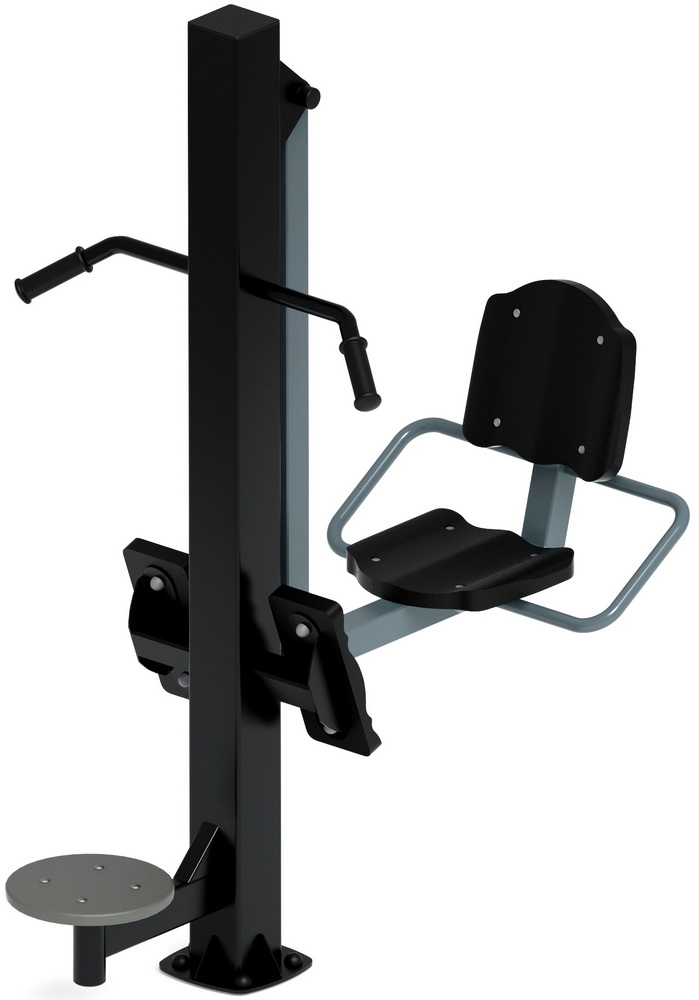 Тренажер уличный ЖИМ НОГАМИ+ ТВИСТЕР (серый) СТ 022-13