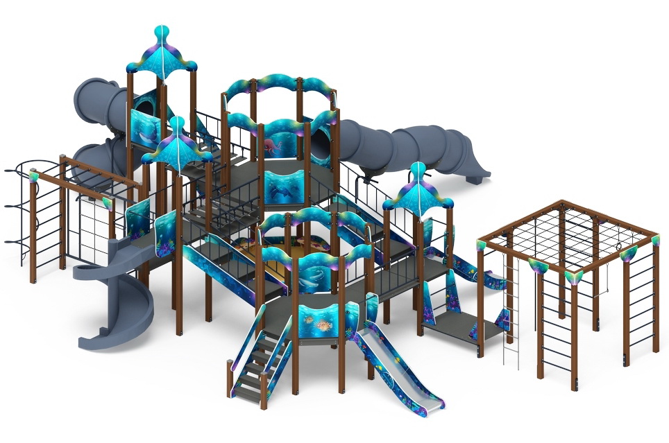 МОРСКОЙ детский игровой комплекс ДИК 2.17.07-01 (H=1200, H=2000)