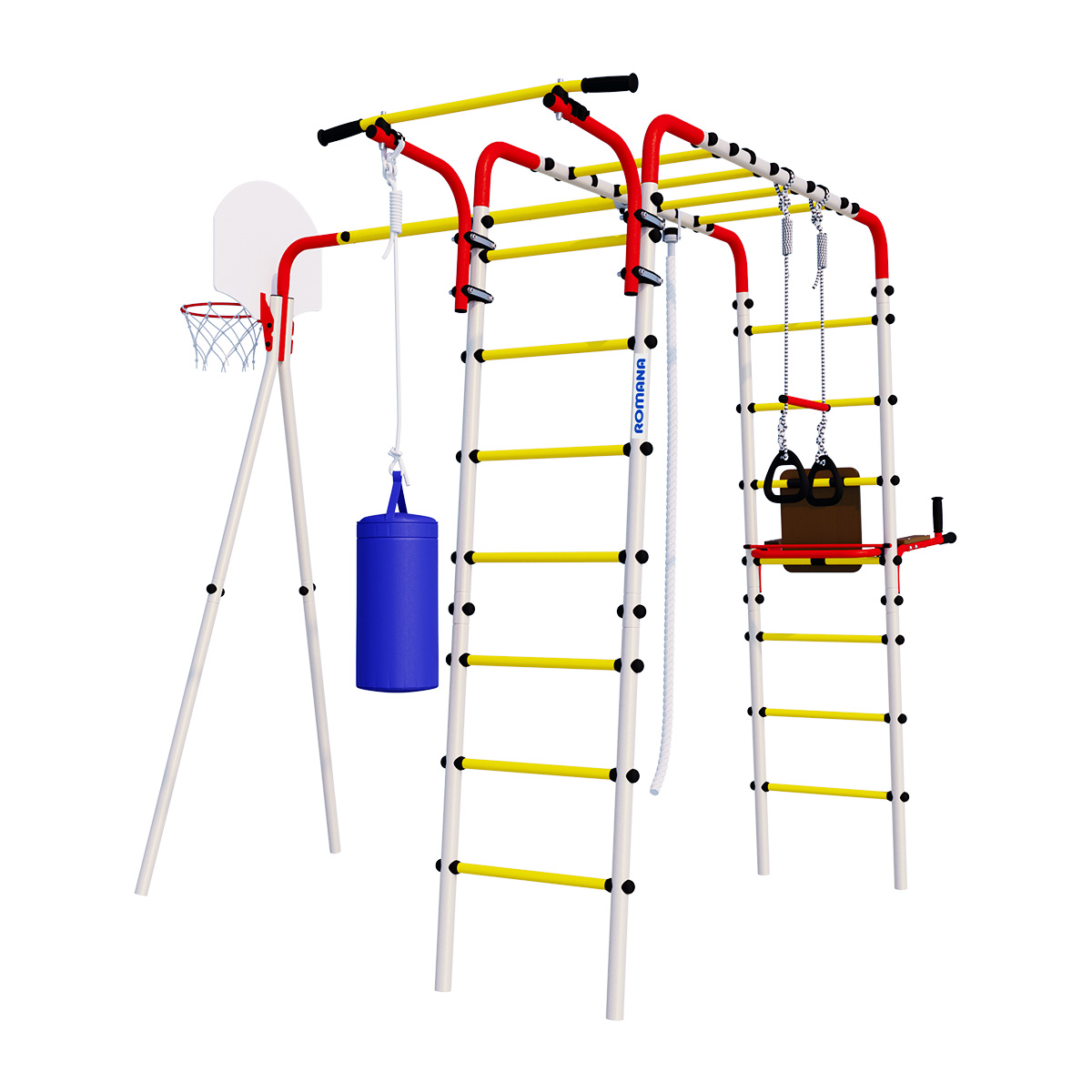 Детский спортивный комплекс для дачи FITNESS Romana 103.20.05 (фанерные качели)