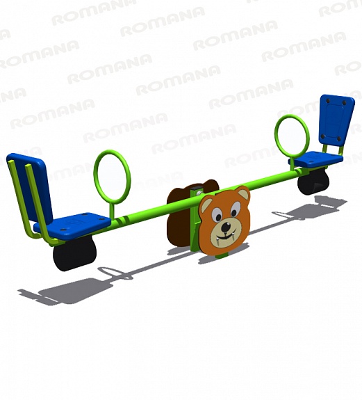 Качалка-балансир "Мишка" (цельная балка) Romana 108.50.00-02