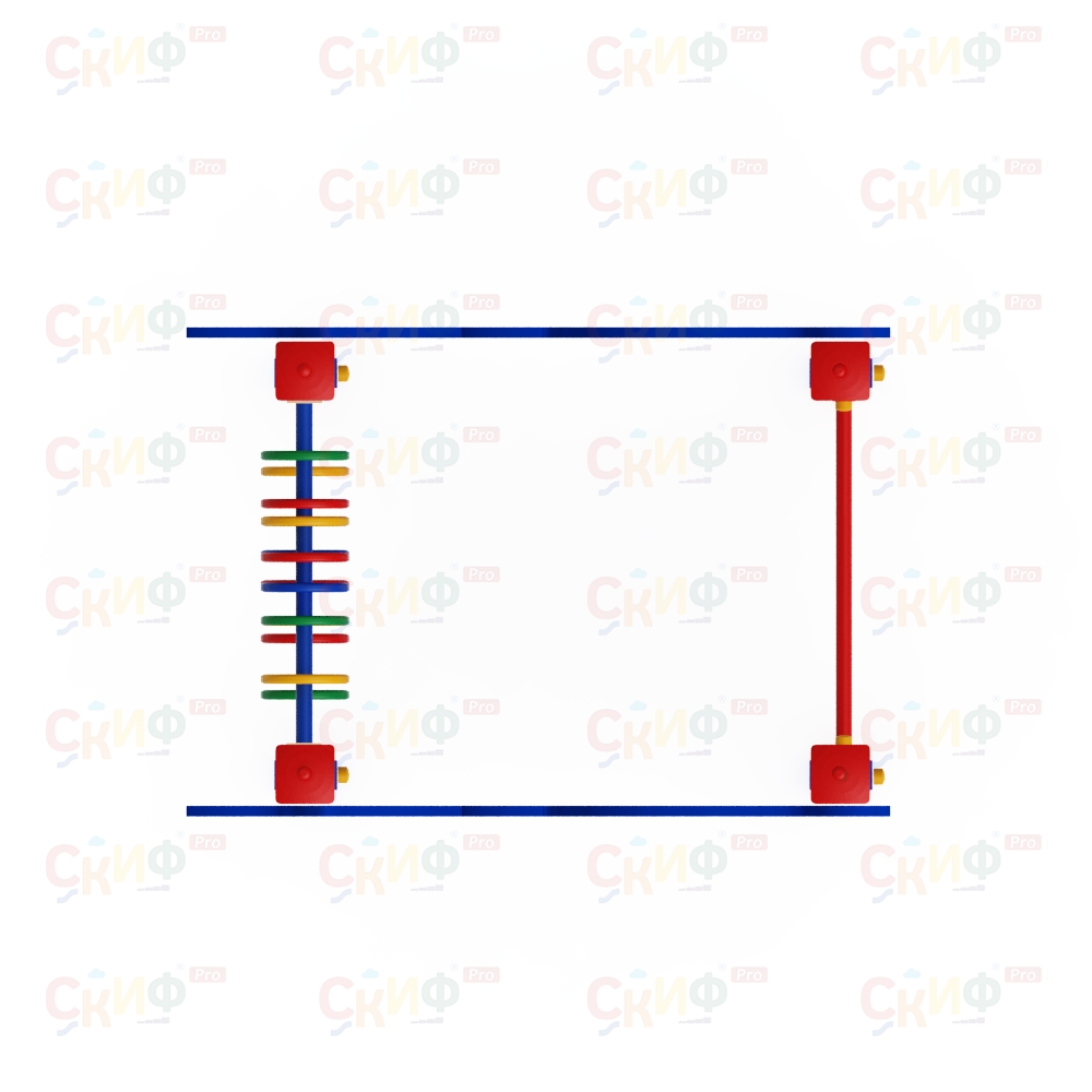 Детская площадка Спортивная серия для младшего возраста ДЕЛЬФИНАРИЙ 2 СК 1.01.06