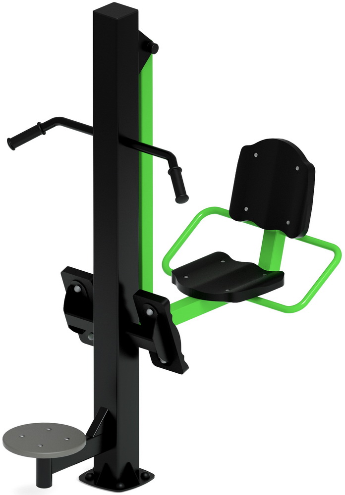 Тренажер уличный ЖИМ НОГАМИ+ ТВИСТЕР (зеленый) СТ 022-12