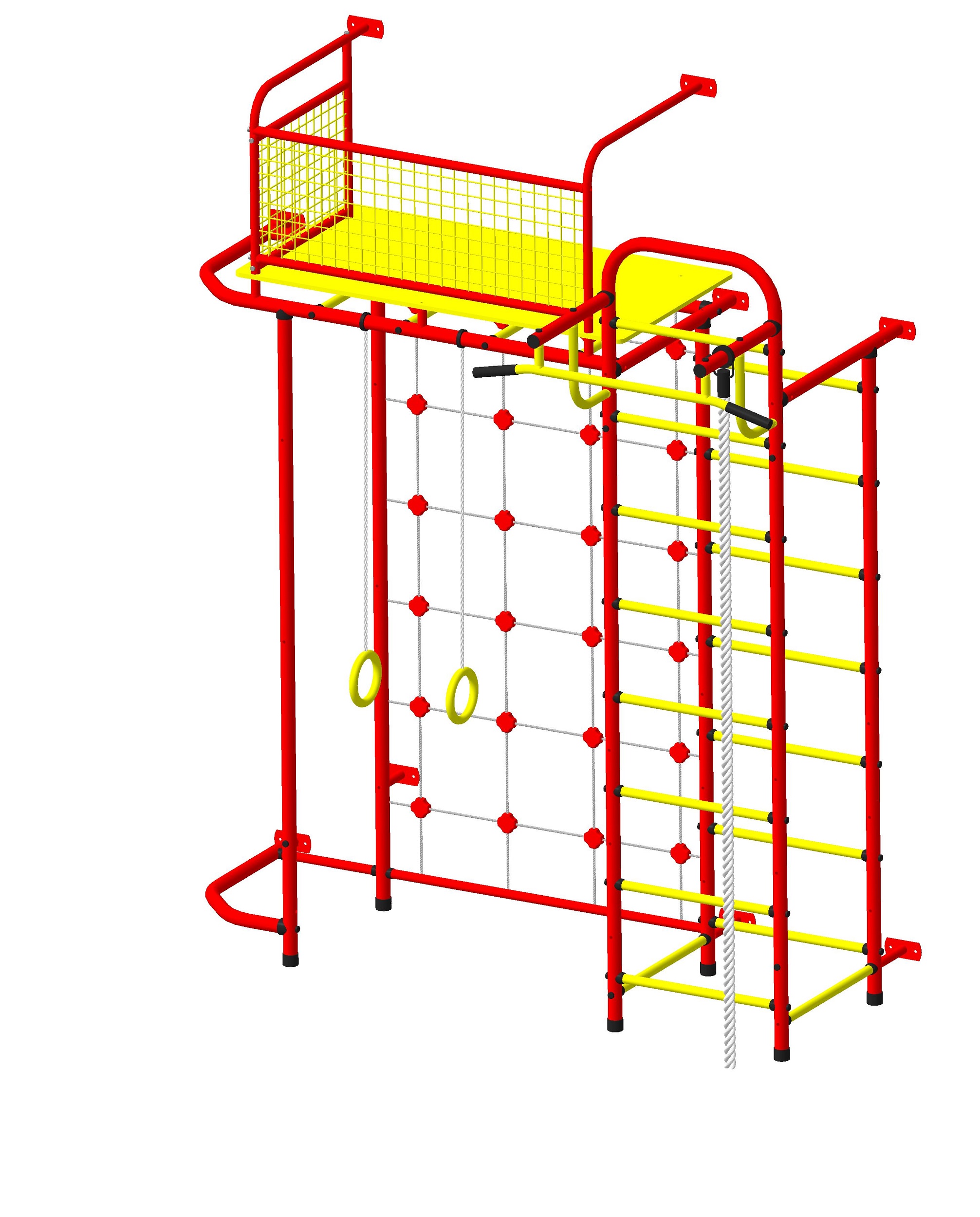 Спортивно-игровой комплекс Пионер С6СМ сине/жёлтый